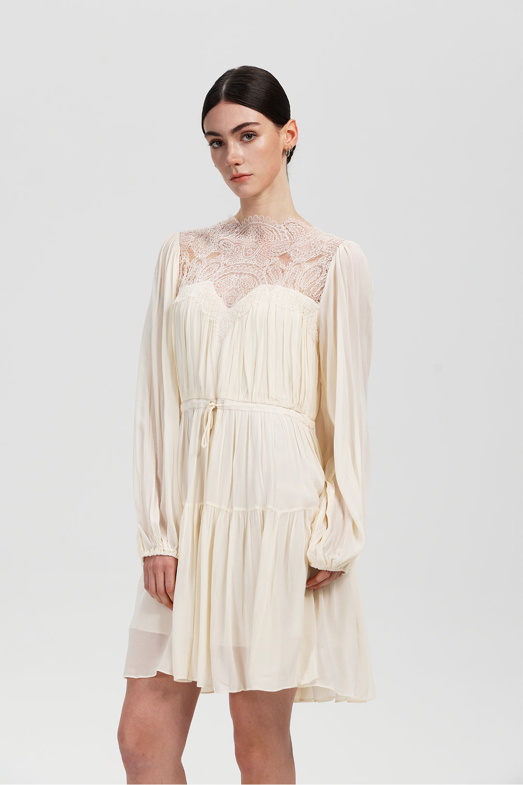 Imogen Lace Silk Mini Dress