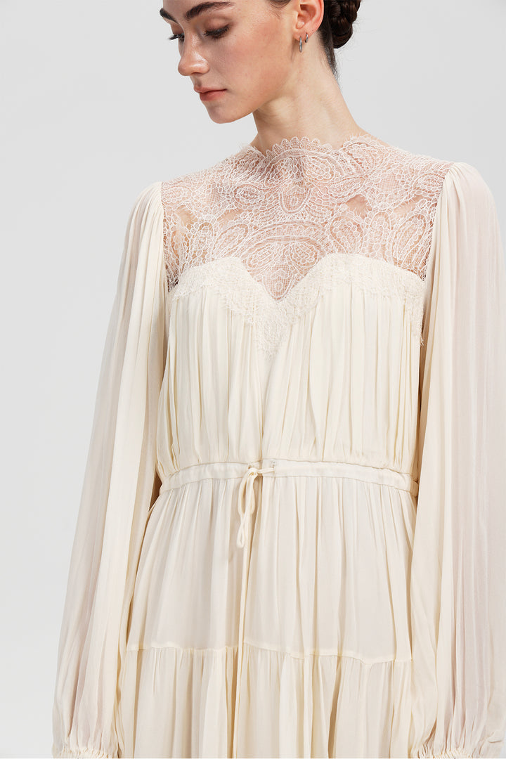 Imogen Lace Silk Mini Dress