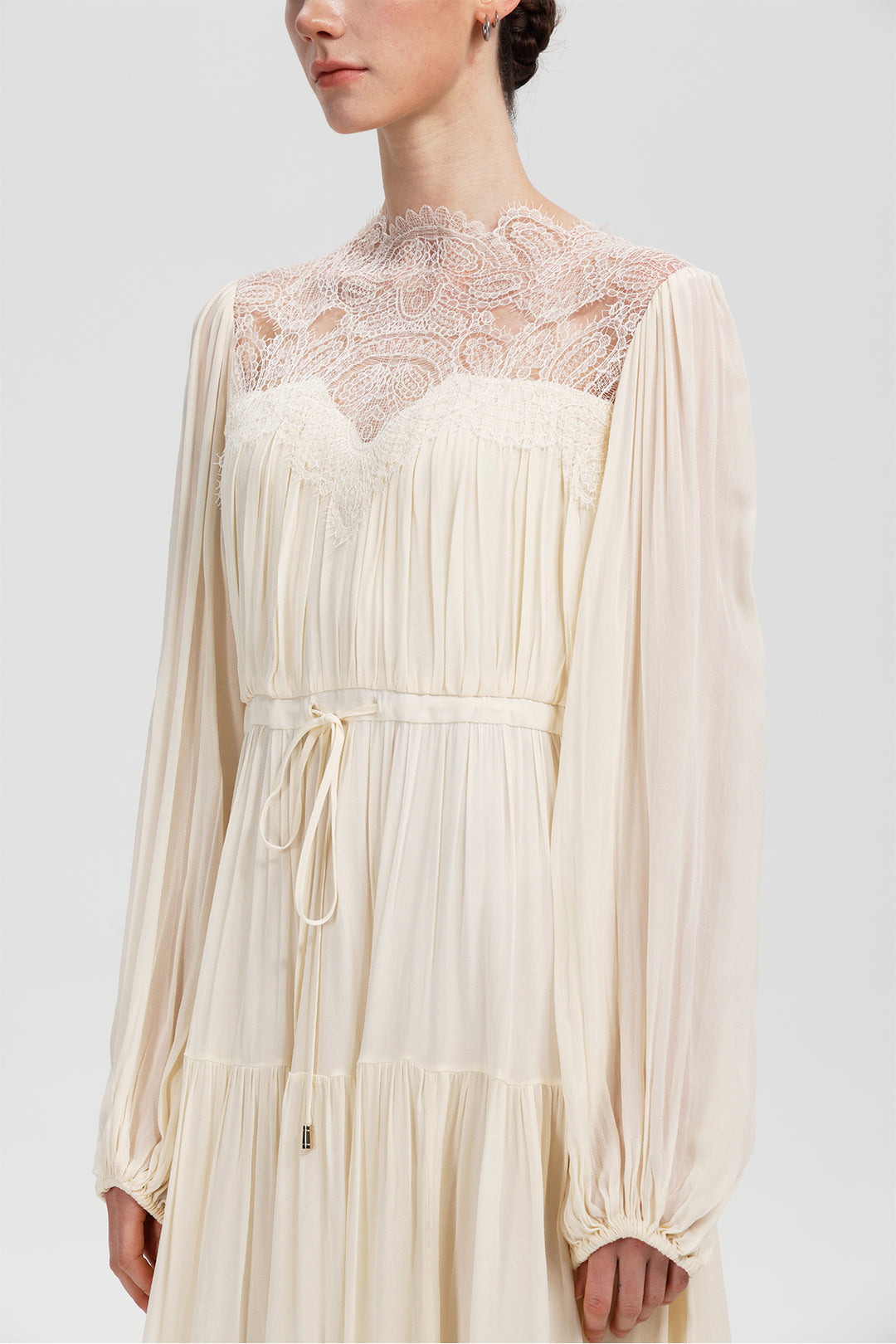 Imogen Lace Silk Maxi Dress