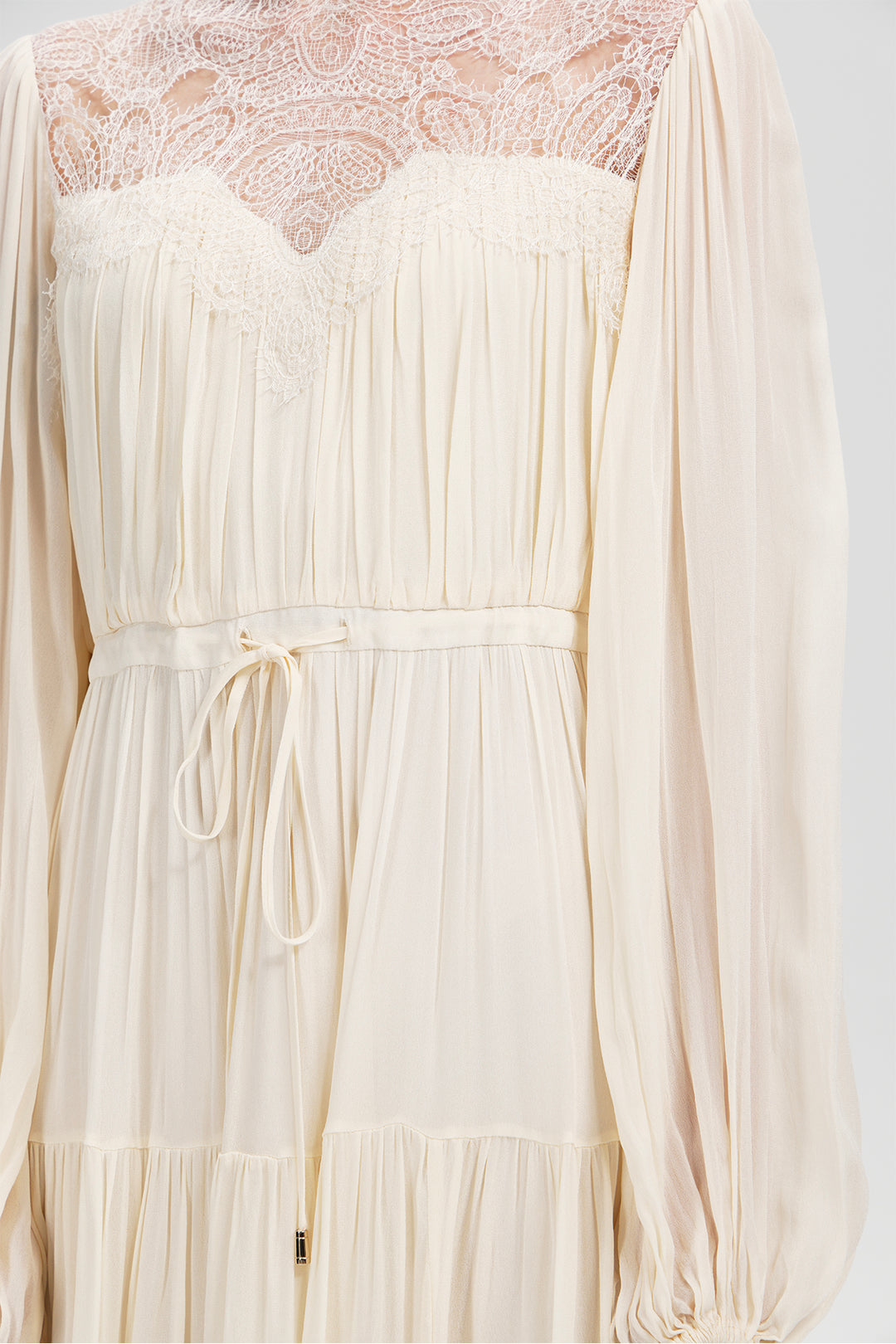 Imogen Lace Silk Maxi Dress