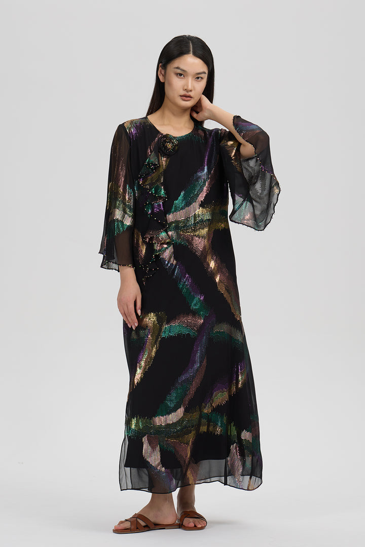 Isabeau Metallic Dress