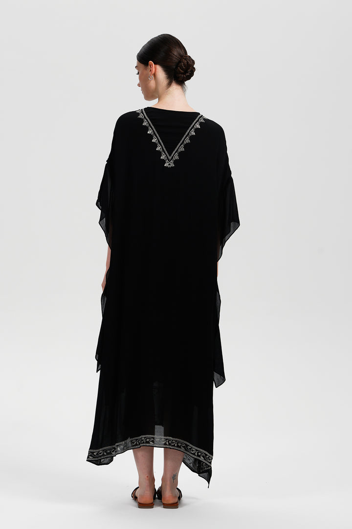 Stella Embroidered Silk Gown