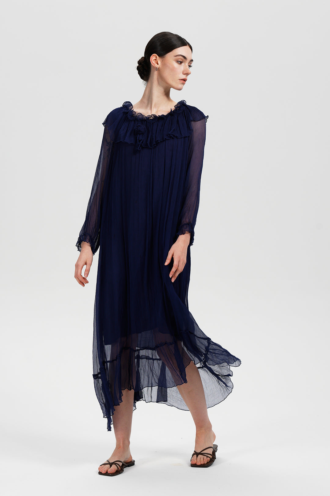 Vesper Midnight Silk Dress