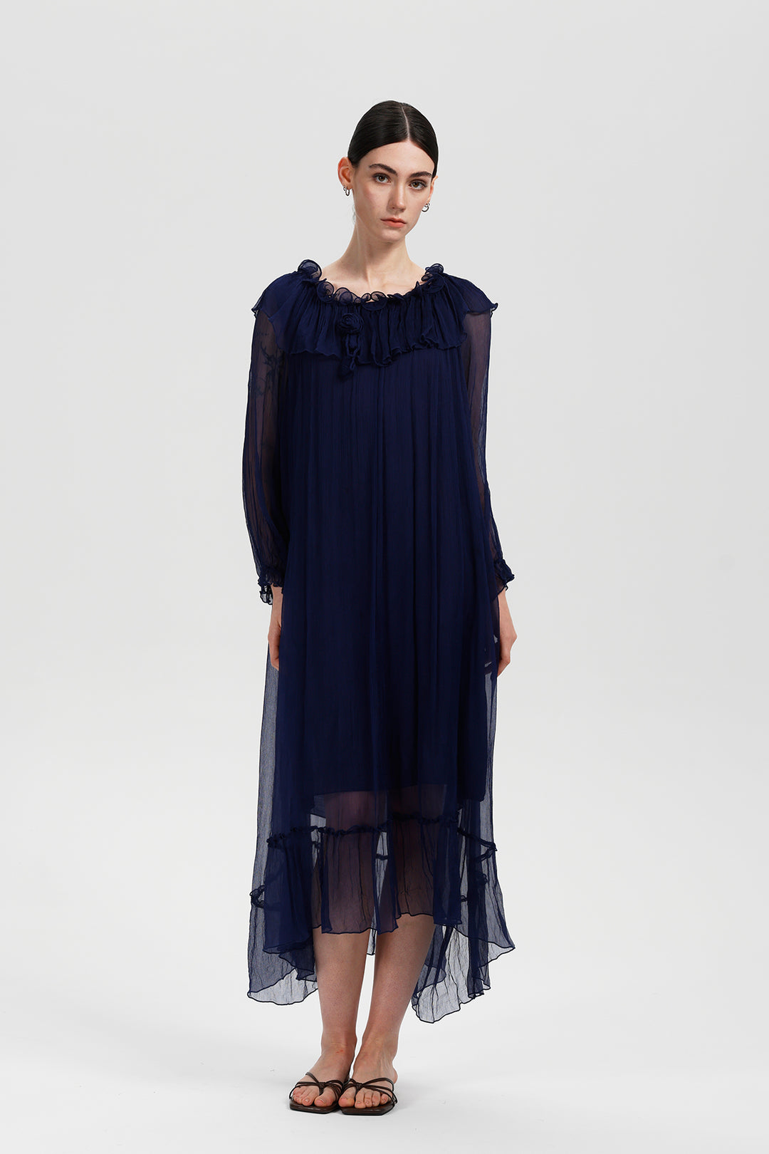 Vesper Midnight Silk Dress