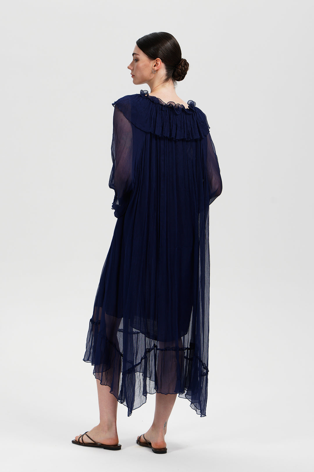Vesper Midnight Silk Dress