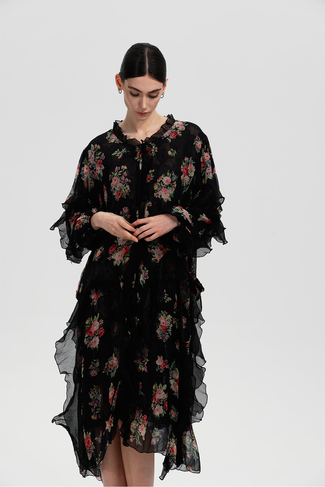 Odessa Bloom Silk Dress