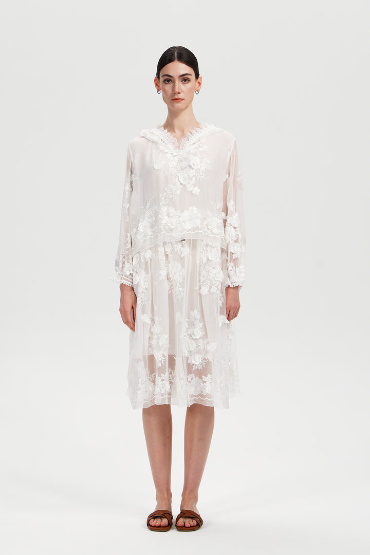 Arden Embroidered Mini Dress