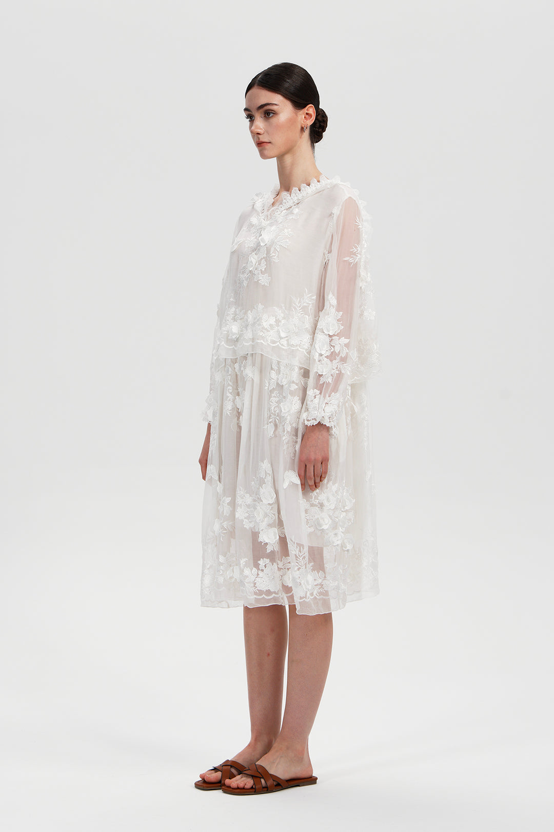 Arden Embroidered Mini Dress