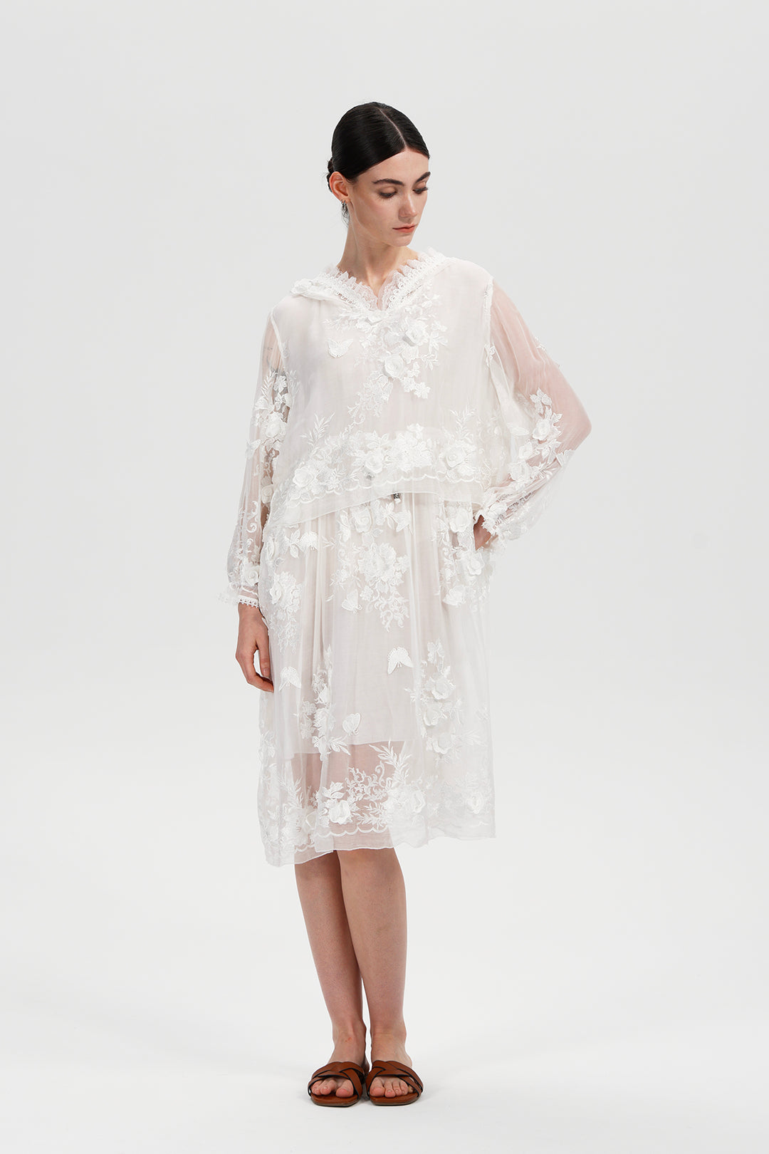 Arden Embroidered Mini Dress