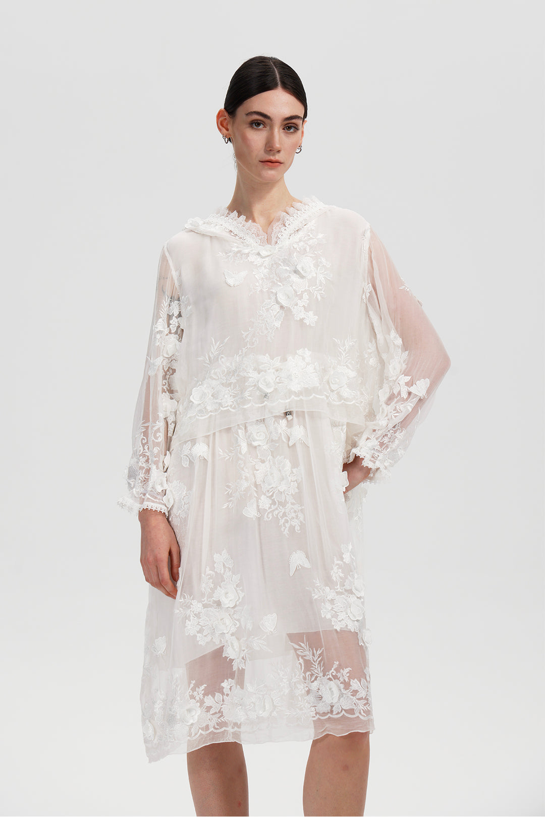 Arden Embroidered Mini Dress