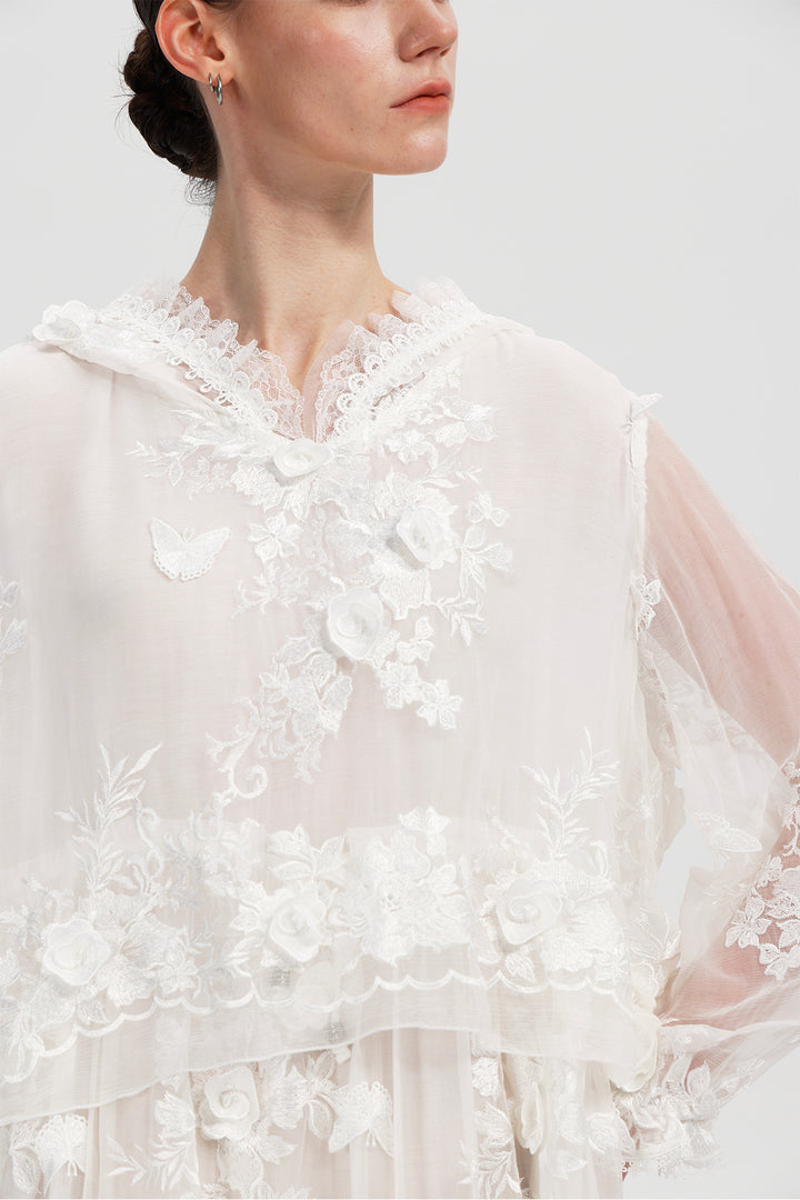 Arden Embroidered Mini Dress