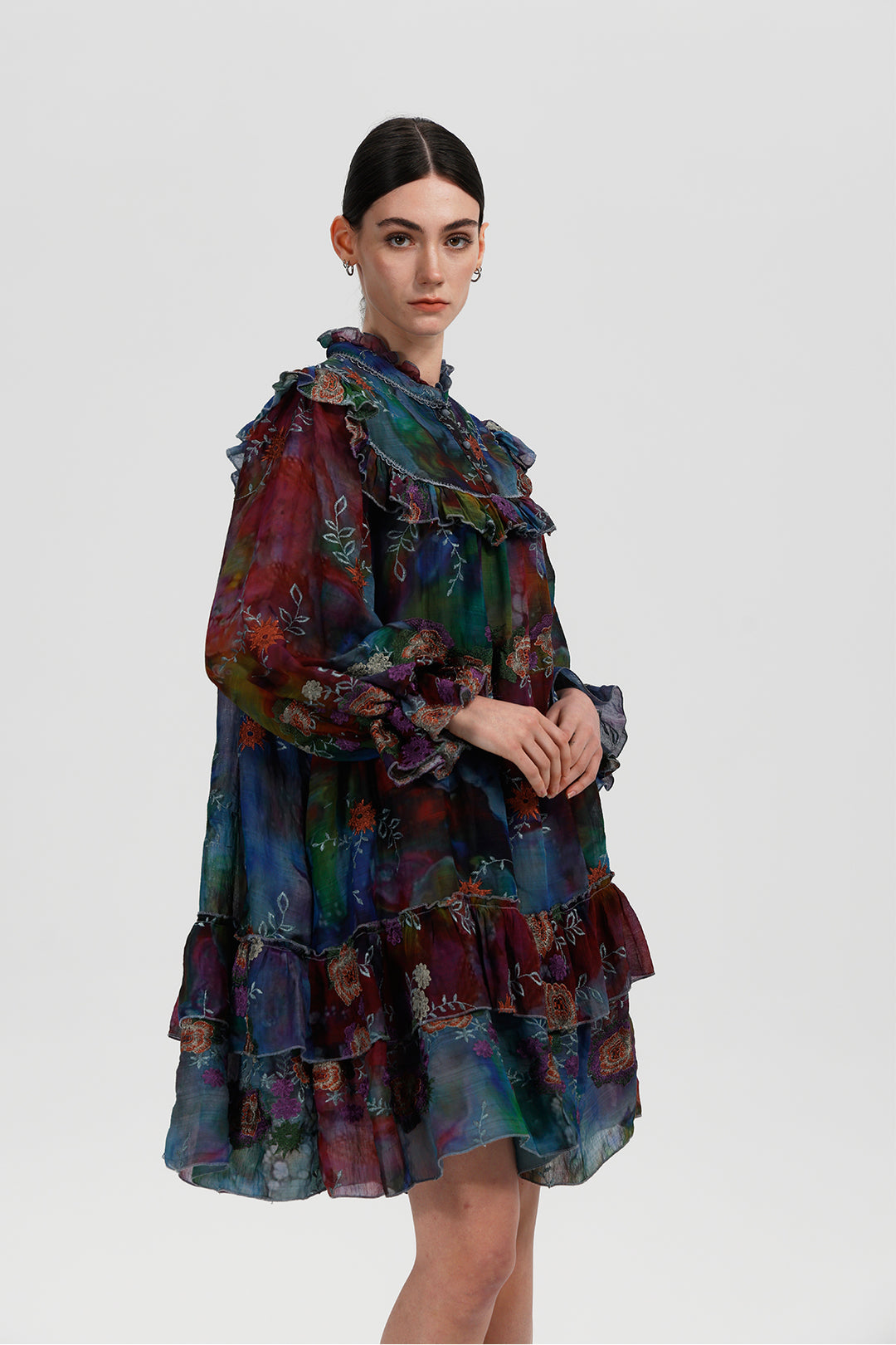 Marisol Vintage Floral Embroidery Dress