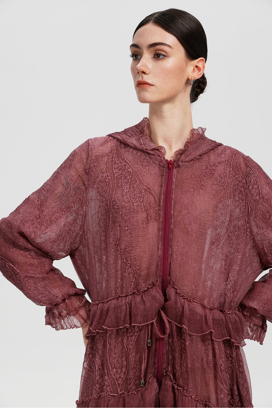 Thalina Dust Wine Dress