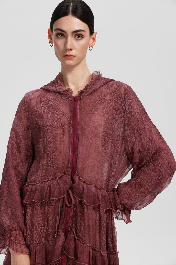 Thalina Dust Wine Dress