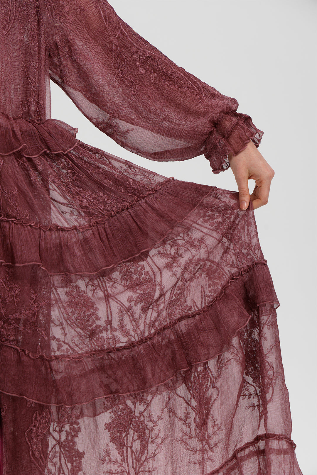 Thalina Dust Wine Dress