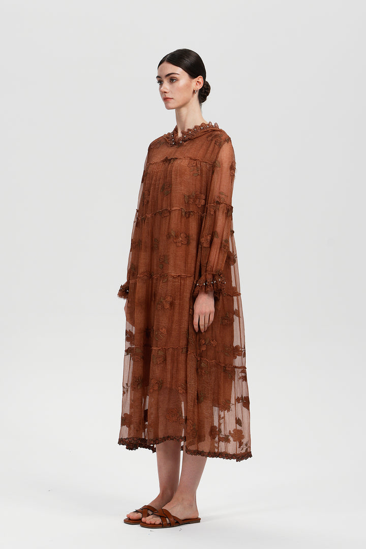 Lourdes Lace Maxi Dress