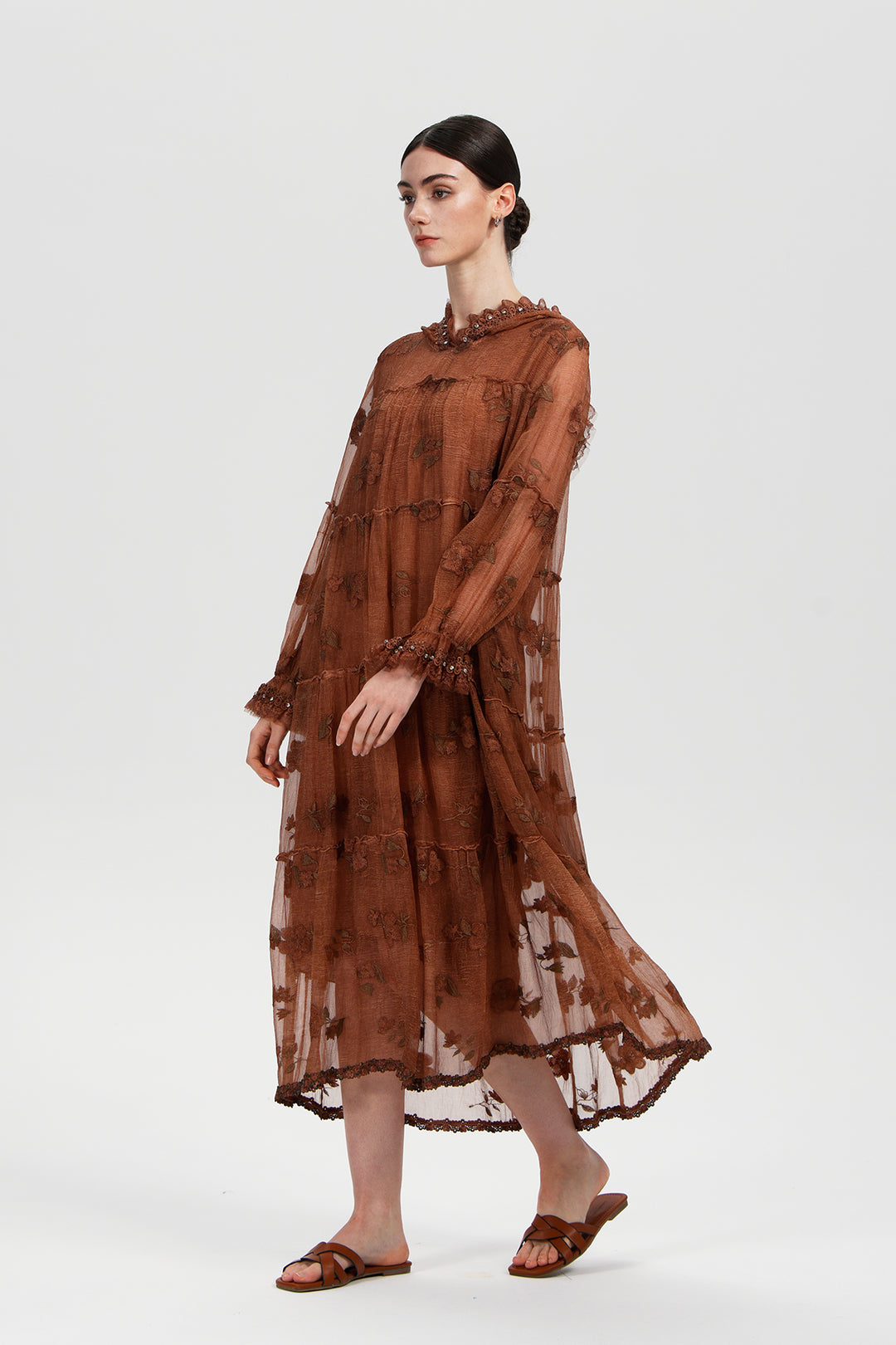 Lourdes Lace Maxi Dress