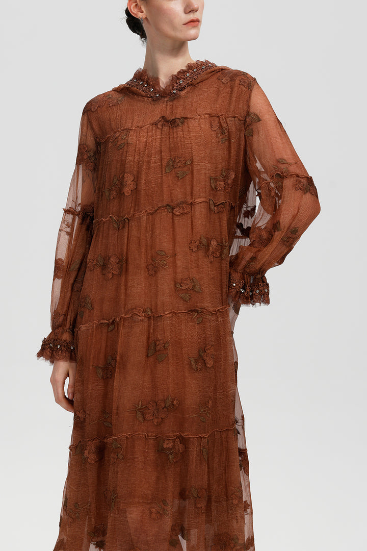 Lourdes Lace Maxi Dress