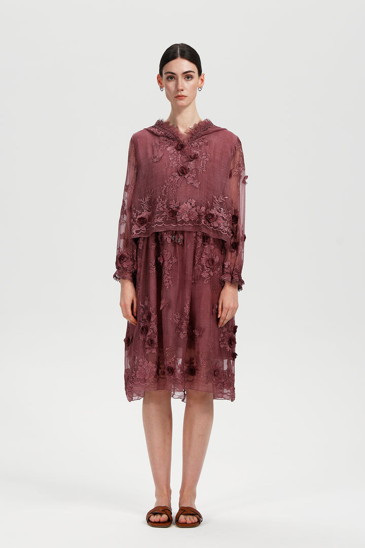 Arden Embroidered Mini Dress