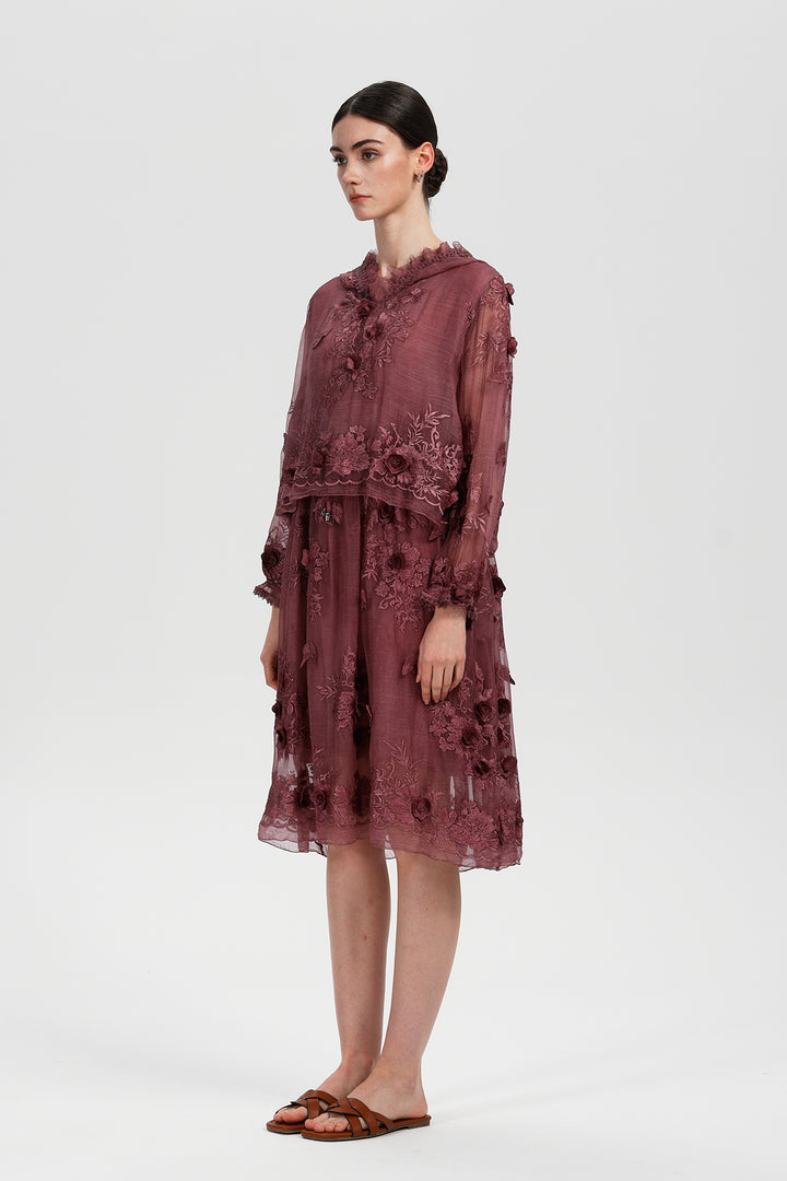 Arden Embroidered Mini Dress