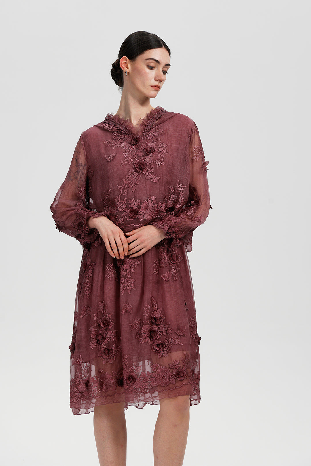 Arden Embroidered Mini Dress