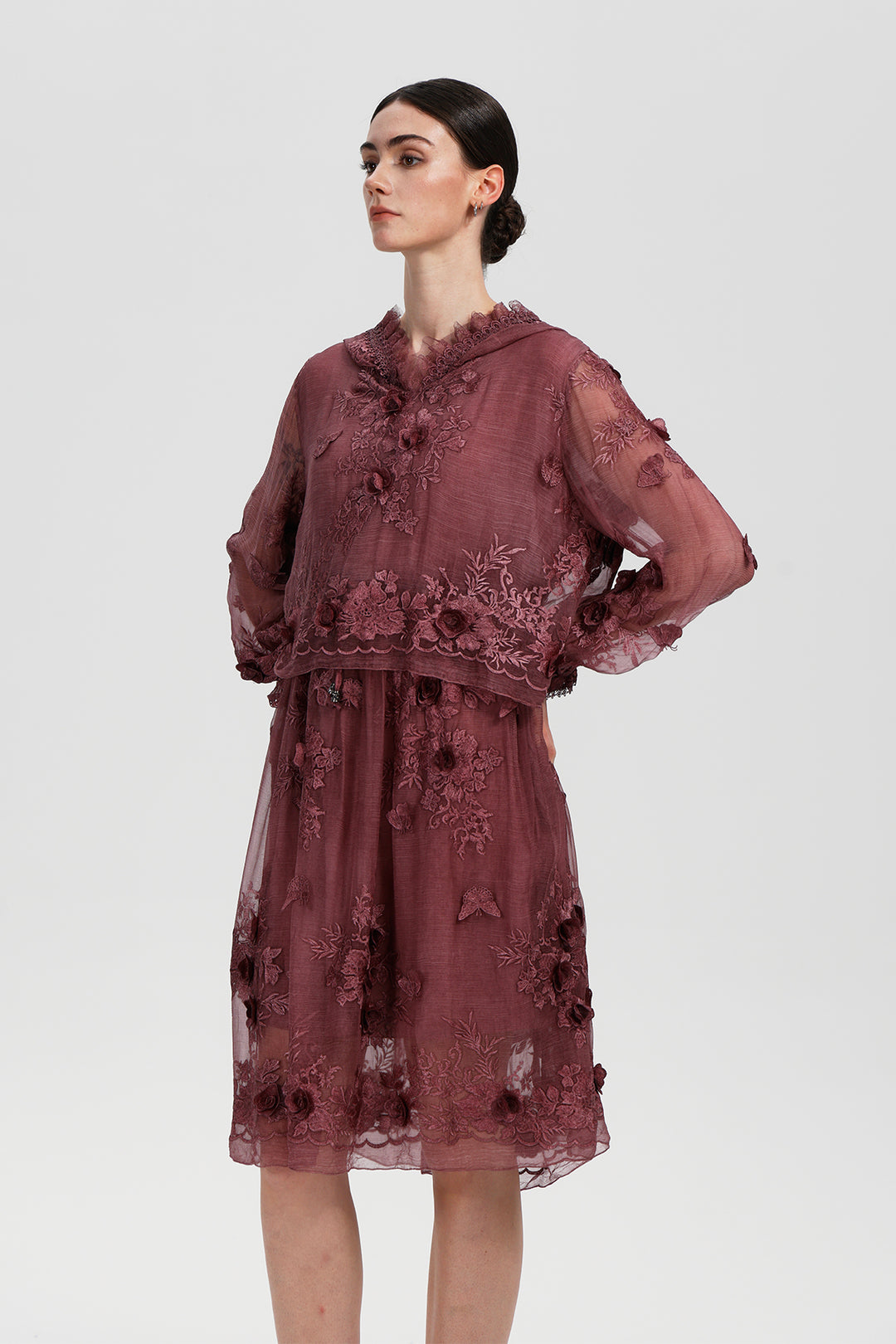 Arden Embroidered Mini Dress