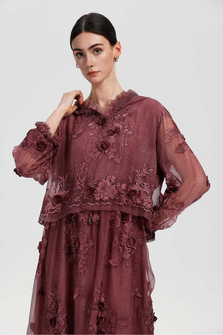 Arden Embroidered Mini Dress