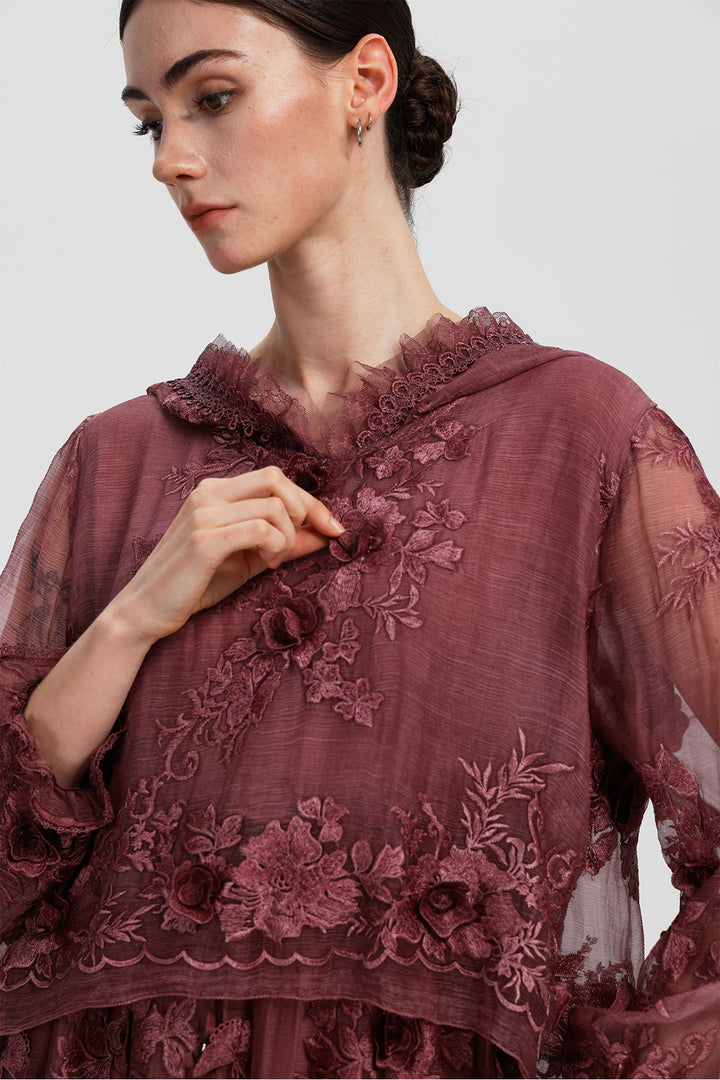 Arden Embroidered Mini Dress