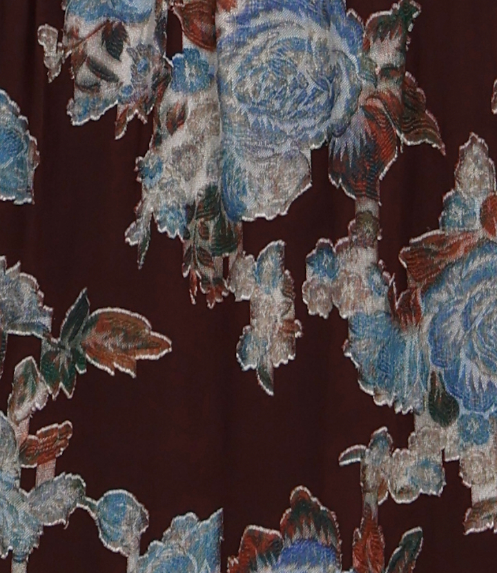 Coraline Floral Silk Maxi Dress