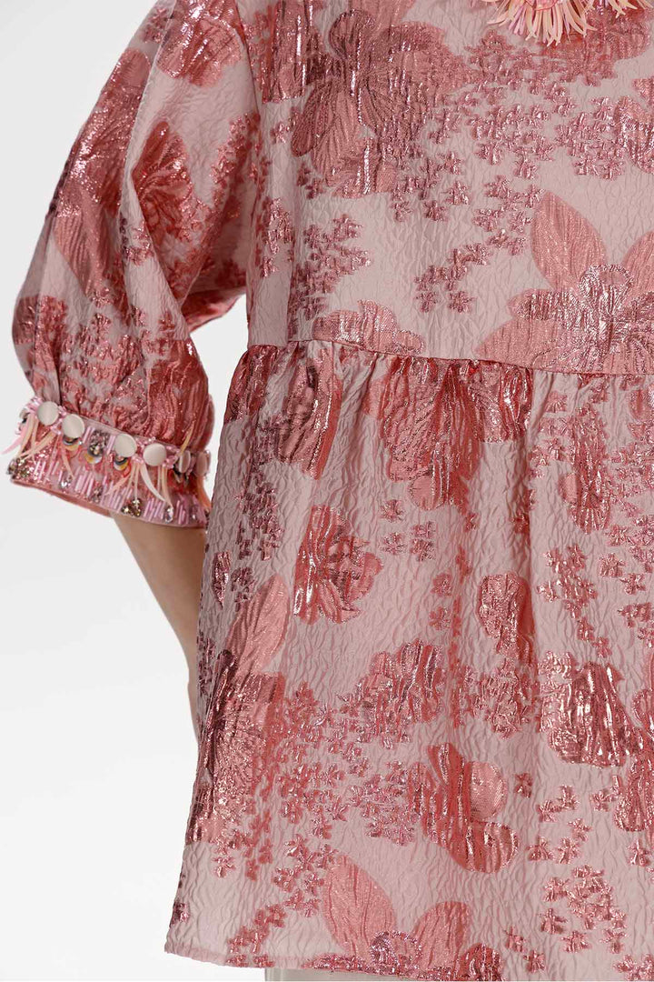 Yseult Beaded Jacquard Blouse