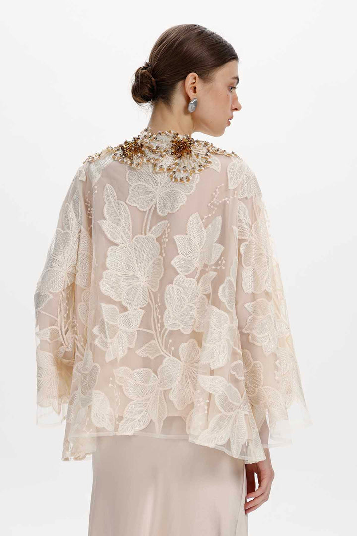 Maristela Beaded Floral Blouse