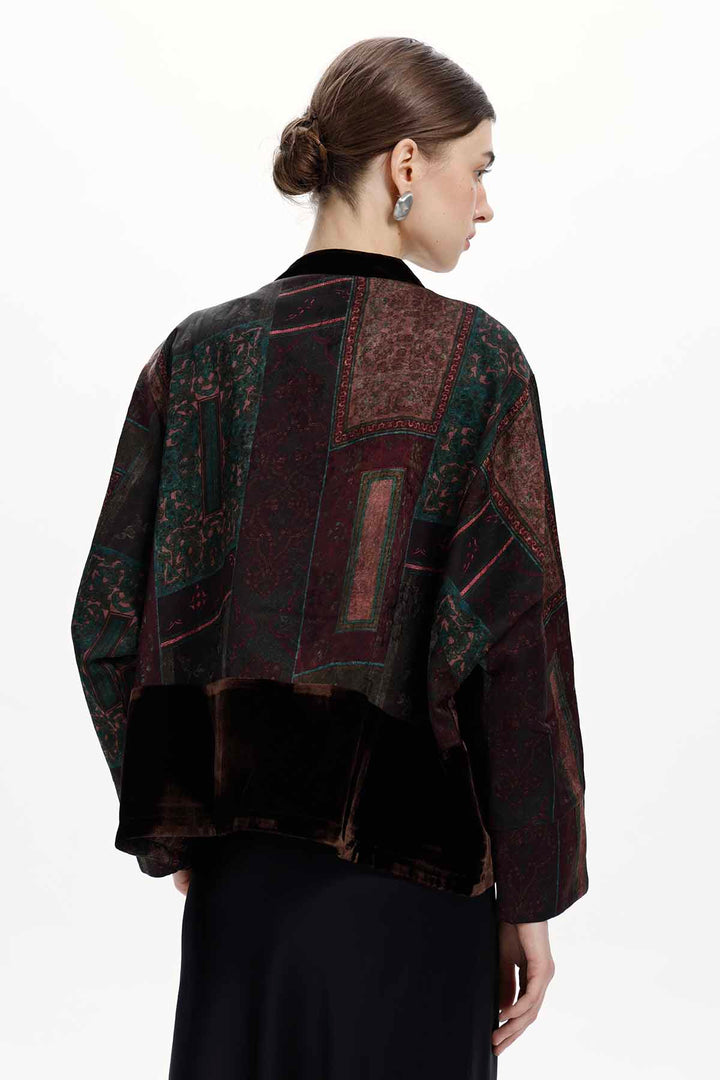 Valeria Patchwork Velvet Jacket