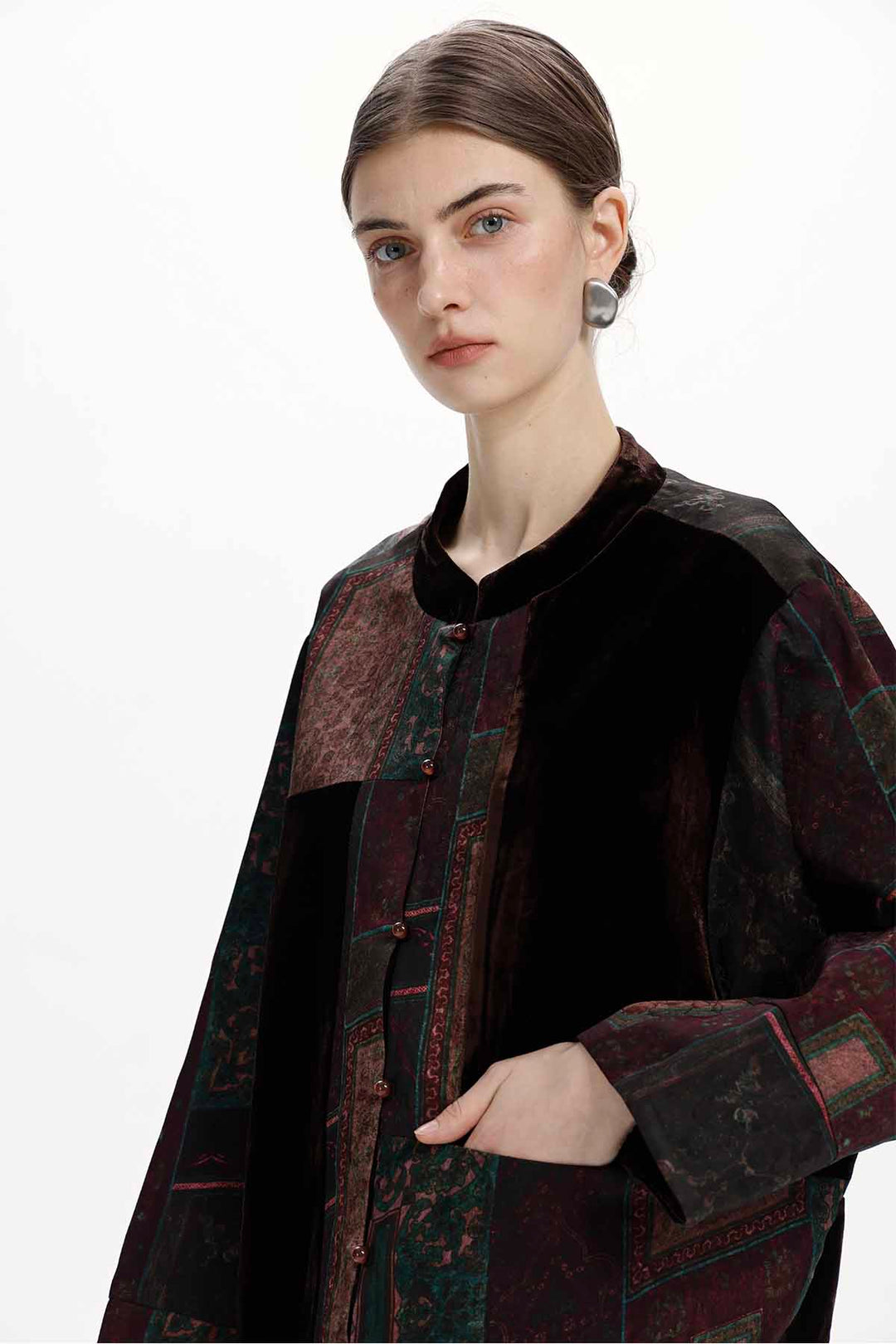 Valeria Patchwork Velvet Jacket