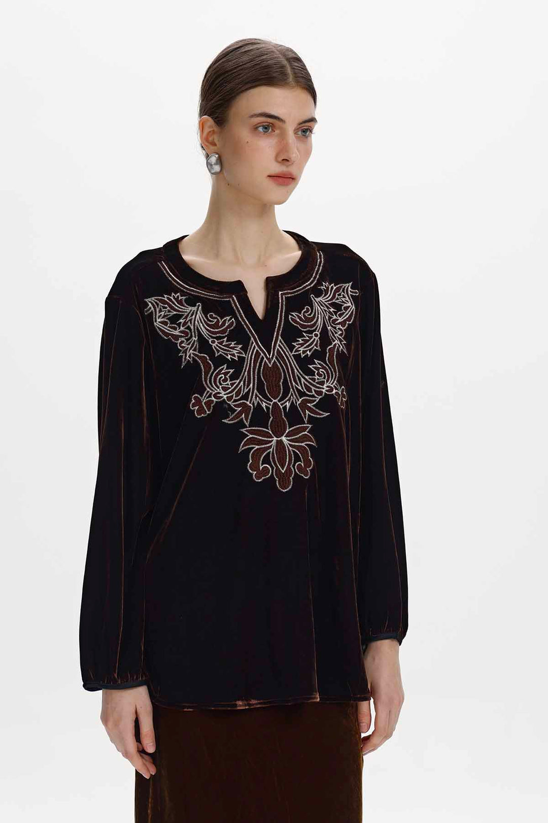 Elvira Embroidered Top