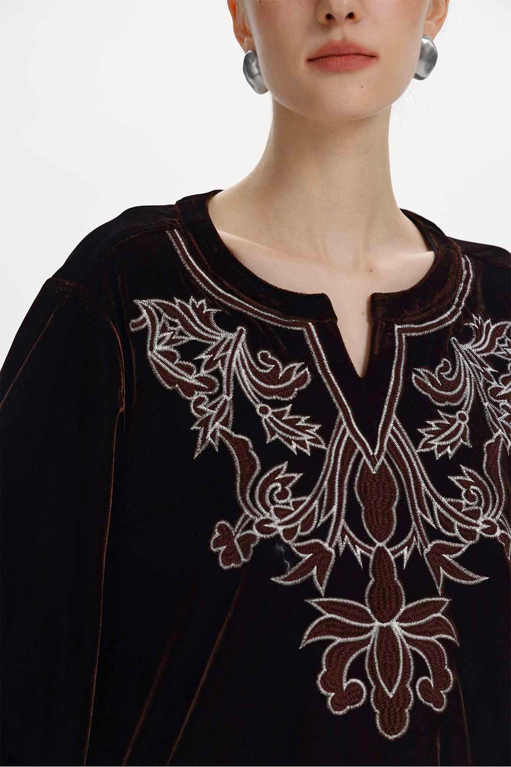 Elvira Embroidered Top