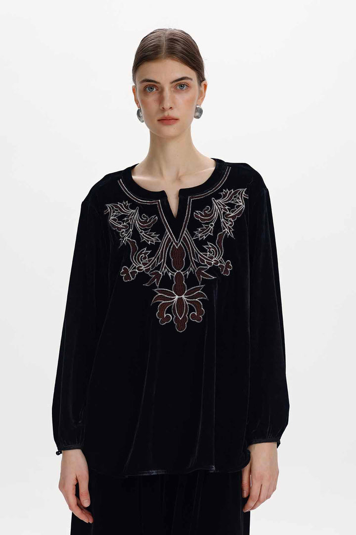Elvira Embroidered Top