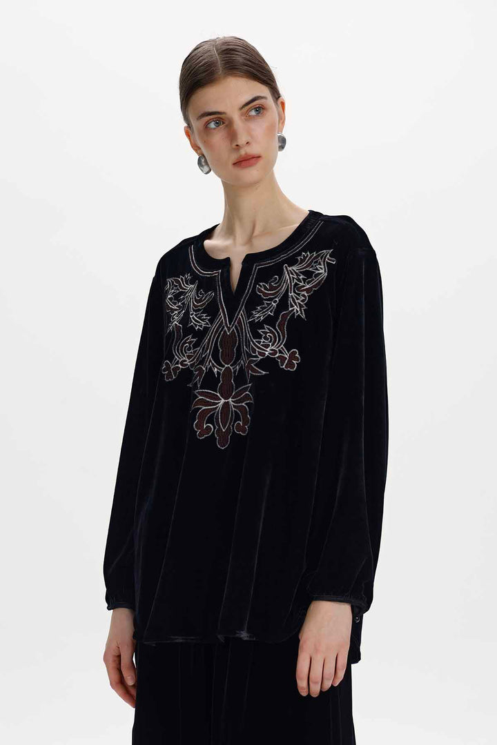 Elvira Embroidered Top