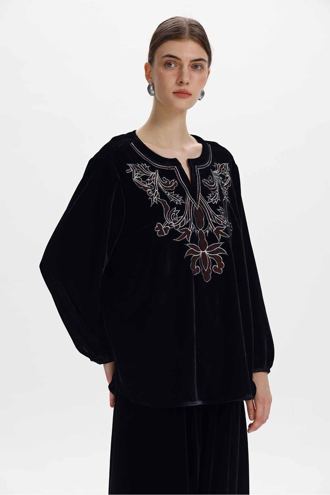 Elvira Embroidered Top