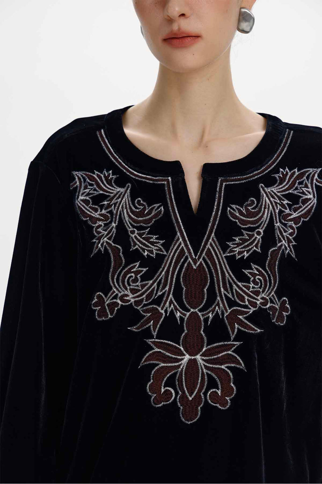 Elvira Embroidered Top