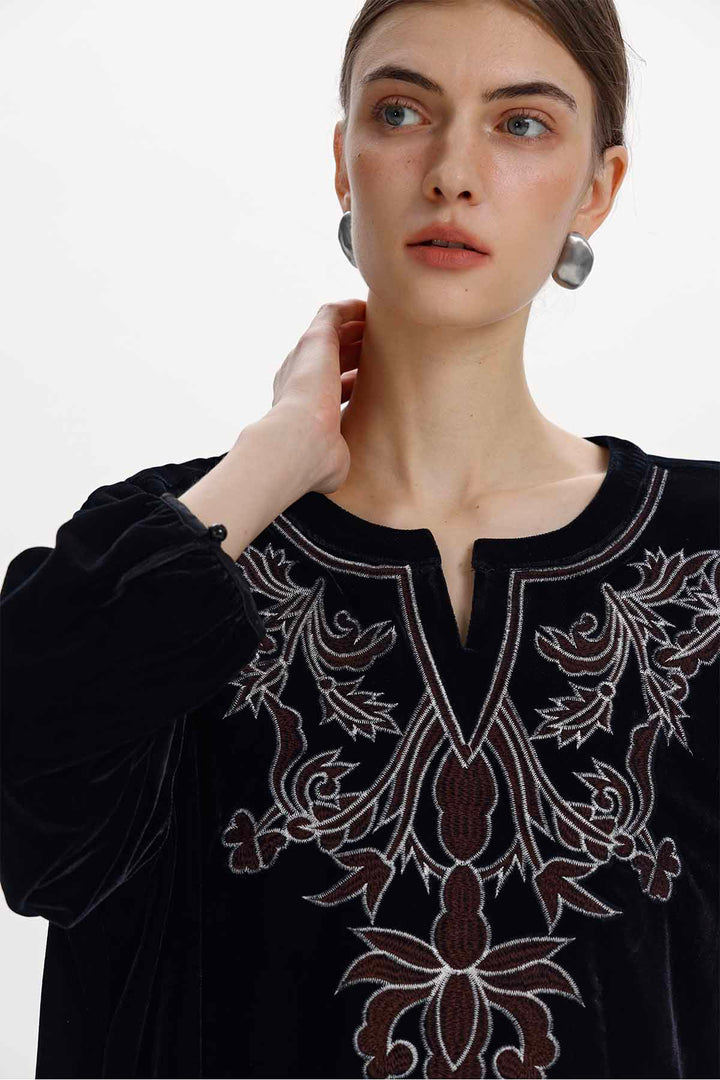 Elvira Embroidered Top