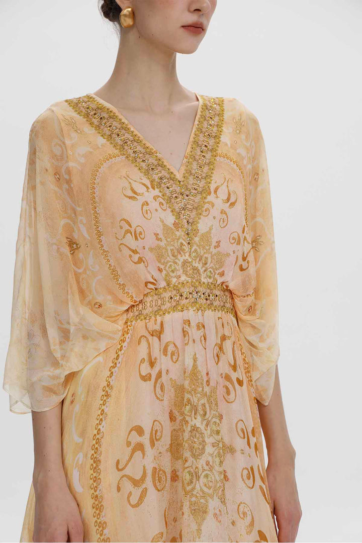 Aurora Embellished Bohemian Midi Dress