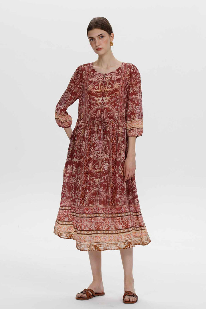 Ethnisches Seidenkleid von Florence
