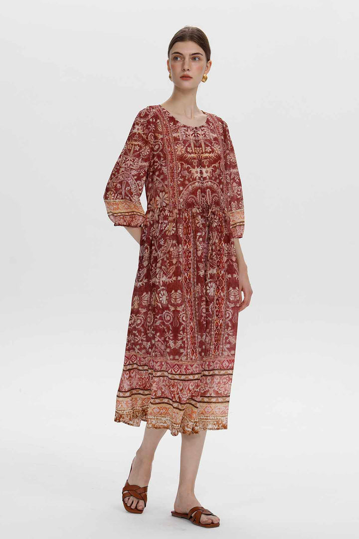 Ethnisches Seidenkleid von Florence