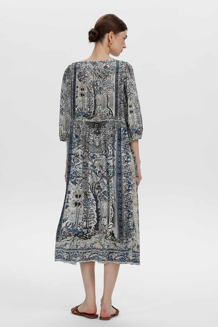 Florence Ethnic Silk Dress