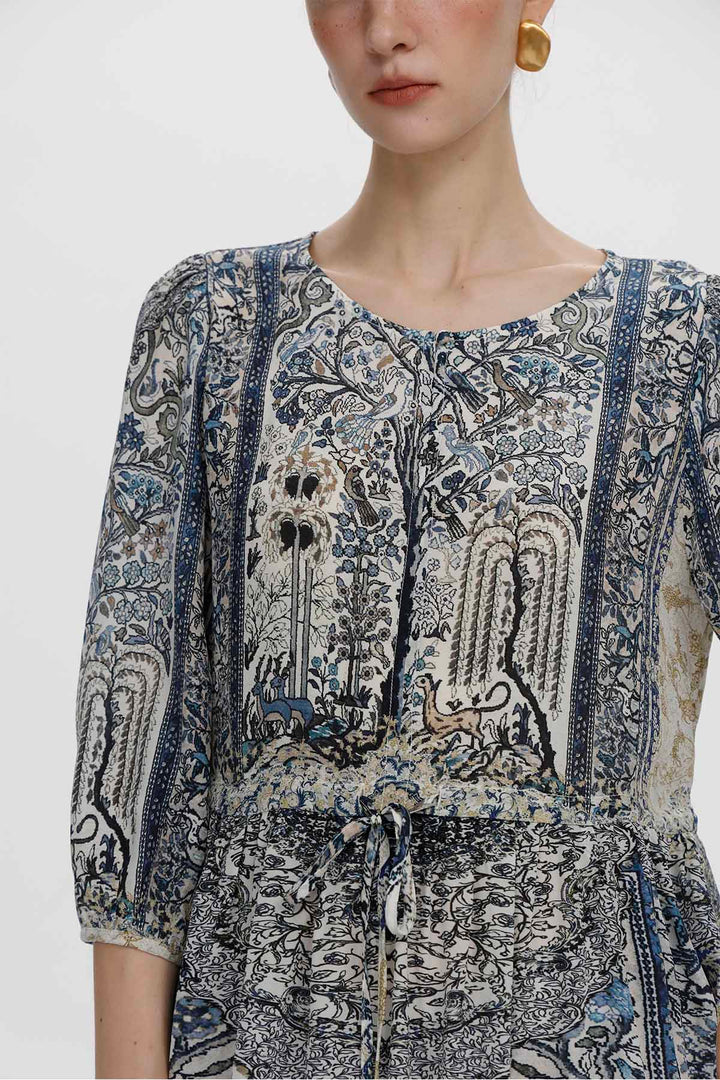 Florence Ethnic Silk Dress
