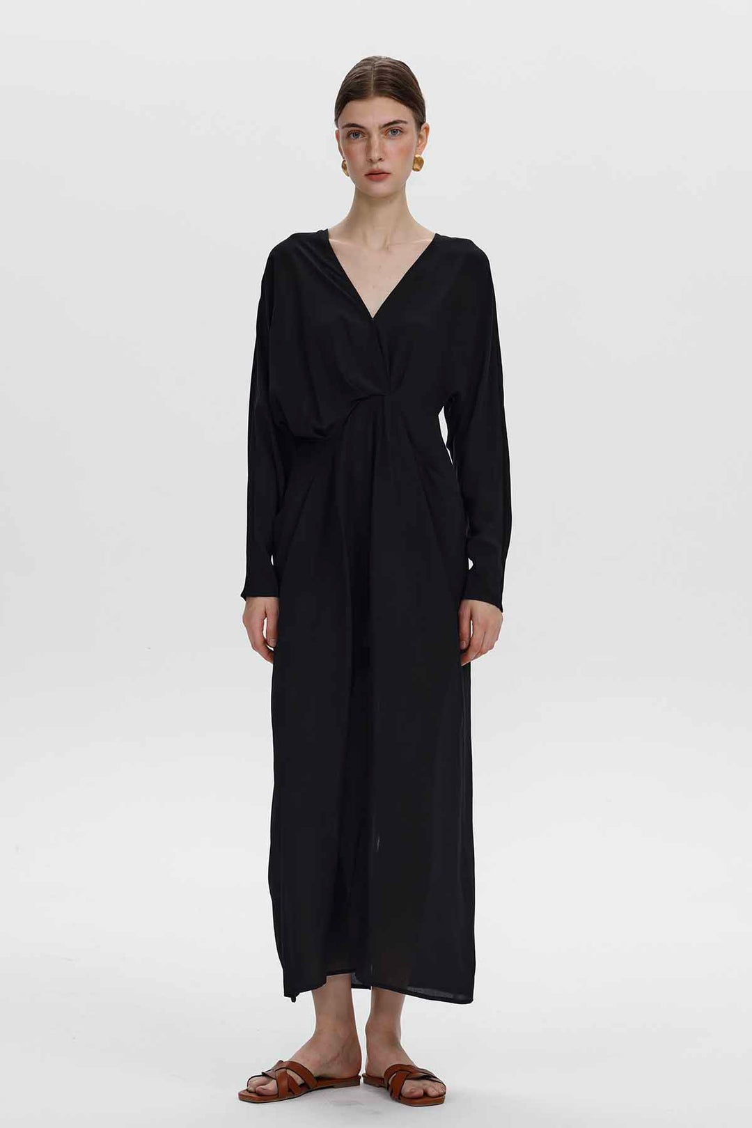 Vittoria drapiertes Maxikleid