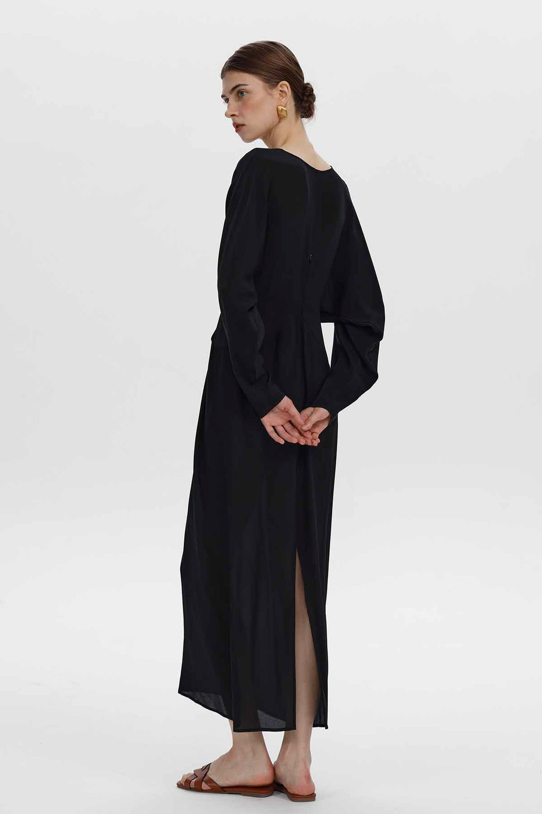 Vittoria drapiertes Maxikleid