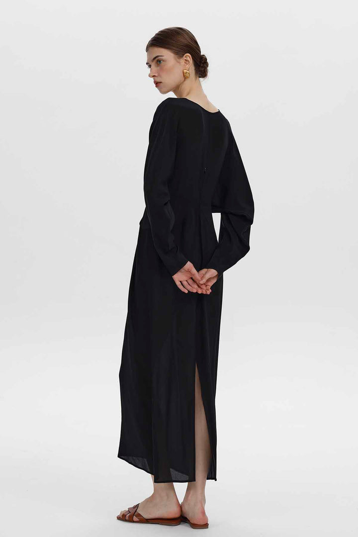 Vittoria drapiertes Maxikleid
