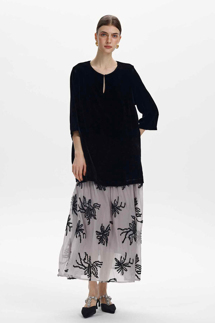 Annette Velvet Maxi Dress