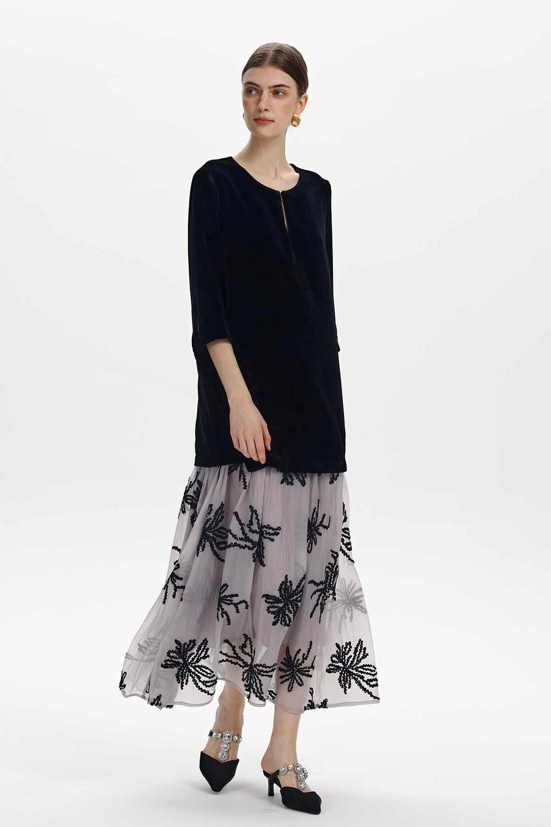 Annette Velvet Maxi Dress